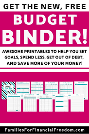 Get The New Free Budget Binder Printables To Help You Get