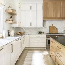 gray striped marble kitchen backsplash