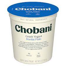 chobani plain yogurt 32oz plain