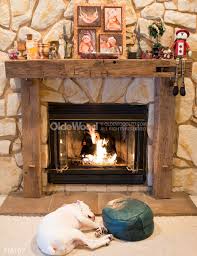 Reclaimed Wood Fireplace Manels