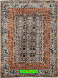 8x10 handmade wool rugs gray blue