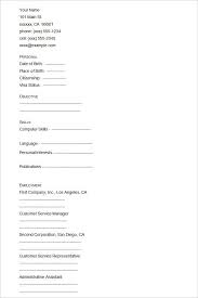 Simple resume formats are to be used based on the types of templates they are. 46 Blank Resume Templates Doc Pdf Free Premium Templates