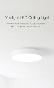 If your fixture weighs more, you may need to install a junction box that's designed to support heavier light have one person support the weight of the existing fixture while the other unbolts any screws and lock nuts that attach the fixture to the ceiling. Led Ceiling Light Luna Yeelight
