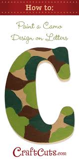 How To Paint Custom Camo Wood Letters