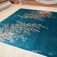 chinese art decor handmade carpet silk