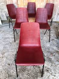 Set Of 6 Grosfillex Chairs Ref 2005