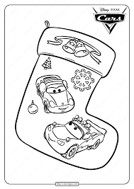 You can print or color them online at getdrawings.com for absolutely free. Disney Cars Christmas Stocking Coloring Pages