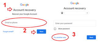 how to recover google account and gmail