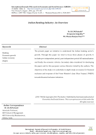 pdf indian banking industry an overview