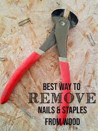 remove nails and staples from wood