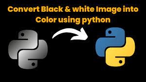 white to colour images using python