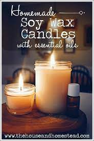 Homemade Soy Candles With Essential