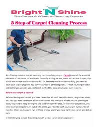ppt 5 step of carpet cleaning process