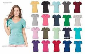 Next Level Ladies Ideal V Neck Womens T Shirt N1540 New S