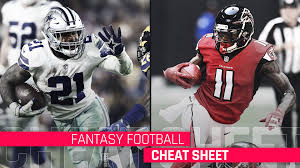 2019 Fantasy Football Cheat Sheet Rankings Sleepers Team