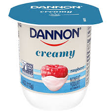 dannon creamy nonfat yogurt raspberry