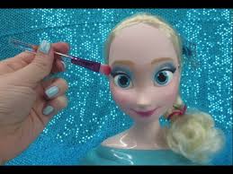 real makeup frozen doll makeover