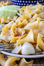 haluski fried cabbage and noodles a