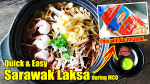Anthony bourdain was known for his love for sarawak laksa, which he claimed as 'one of the foods served in heaven' or. Easy Sarawak Laksa Lee Fah Mee Rice Vermicelli Instant Sarawak Laksa During Movement Control Order Youtube