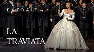 After the lovers run away together, they live in bliss for a short time. La Traviata Libiamo Ne Lieti Calici Aleksandra Kurzak Jean Francois Borras Youtube