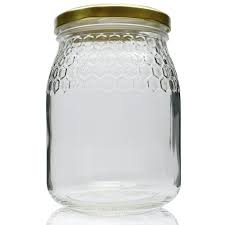 740ml Clear Glass Honey Jar With Lid