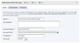 microsoft azure blob storage goanywhere