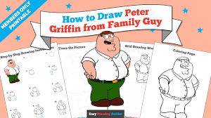 Pngkit selects 33 hd peter griffin png images for free download. How To Draw Peter Griffin From Family Guy Really Easy Drawing Tutorial