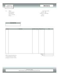 Billing Invoice Template Word Rent Receipt Document Business