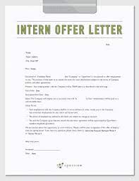 free editable internship offer letter
