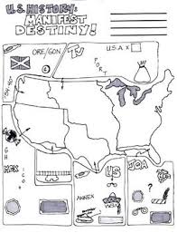 Cartoon Notes For Manifest Destiny Teaching History