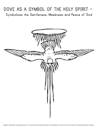 Some discussion points for children while coloring this pentecost coloring page: Symbols Of The Holy Spirit Coloring Pages