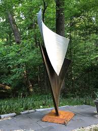 Flame Abstract Corten Steel Sculpture