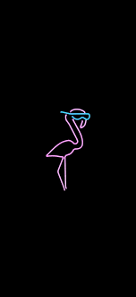 neon flamingo iphonex flamingo