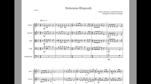 Do you have the sheet music o… Bohemian Rhapsody String Quartet Orchestra Sheet Music Youtube