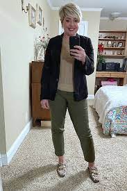 olive green pants for chic work wear