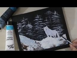 The White Wolf Black Canvas Step By