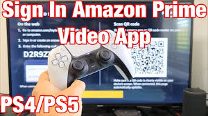 ps4 ps5 how to sign in amazon prime