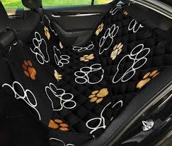 Paw Print Pet Backseat Protector Car