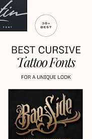 30 best cursive tattoo fonts for a
