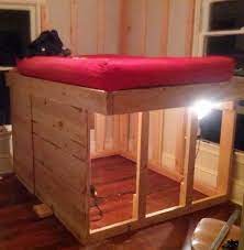 diy elevated kids bed frame with