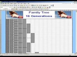 Family Tree Chart 16 Generations Hand In Hand Genealogy