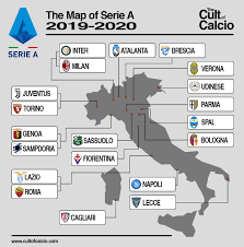 Serie acan anyone recommend a serie a or juve podcast? The Cult Of Calcio S Map Of Serie A 2019 2020 The Cult Of Calcio