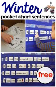 Free Winter Pocket Chart Sentences The Measured Mom