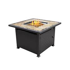 Here are some areas that we recommend you look for when you're searching for an outdoor fire pit. 40 In X 25 In Square Marble Tile Top Propane Fire Pit Gft 51030a The Home Depot
