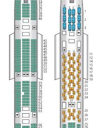 Seat Plan For The Thai Airways A380 800 Airplane