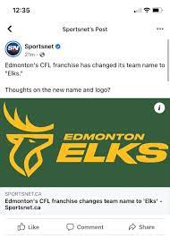 Edmonton's cfl team will now be known as the edmonton elks! Edmonton Eskimos Changing Their Team Name To The Elks Rogan Will Have To Start Watching The Cfl Now Joerogan
