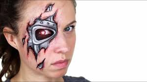 robot terminator makeup tutorial
