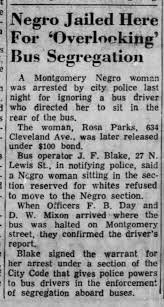 And has a population of around 187000 people. Newspaper Report Of Rosa Parks Arrest In 1955 That Sparked The Montgomery Bus Boycott Newspapers Com