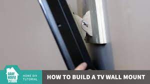 Since we wanted our tv to be in the attach a standard (and cheap) tv wall mount to the wooden frame you've built. How To Build A Tv Wall Mount Youtube