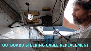 outboard steering cable replacement and